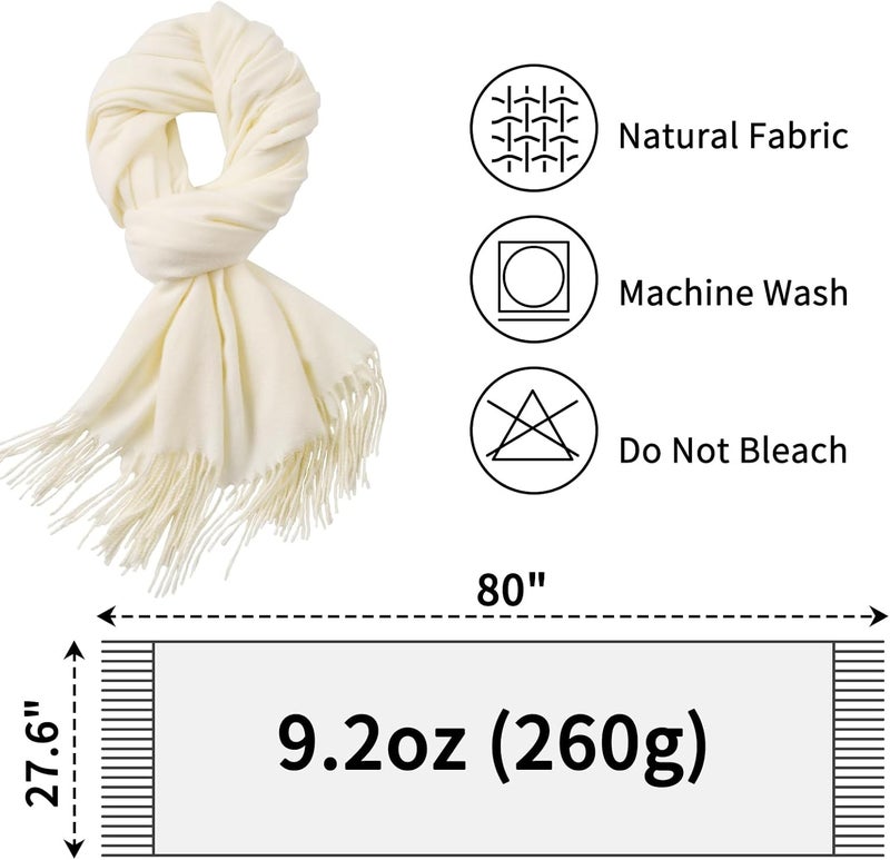 Premillow Scarfs for Women, Winter Scarf, Classic Pashmina Shawls and Wraps, Cashmere Feel Scarfs for Women, Long Scarves - Image 2